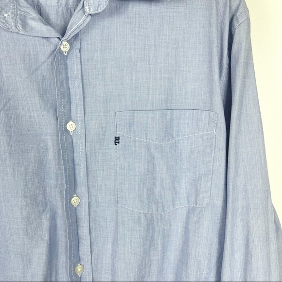 Polo Jeans Company Men's Blue Button Down Shirt - Picture 2 of 6